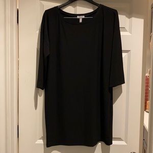 Size medium black shirt dress with 3/4” sleeves